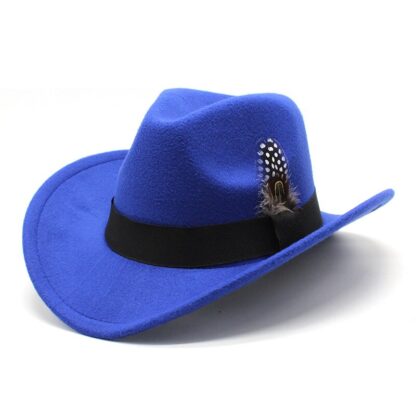 Cowboy Hat with Simulation Feathers - Image 6